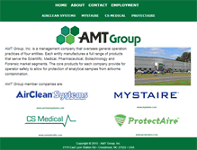 Tablet Screenshot of amtintlgroup.com